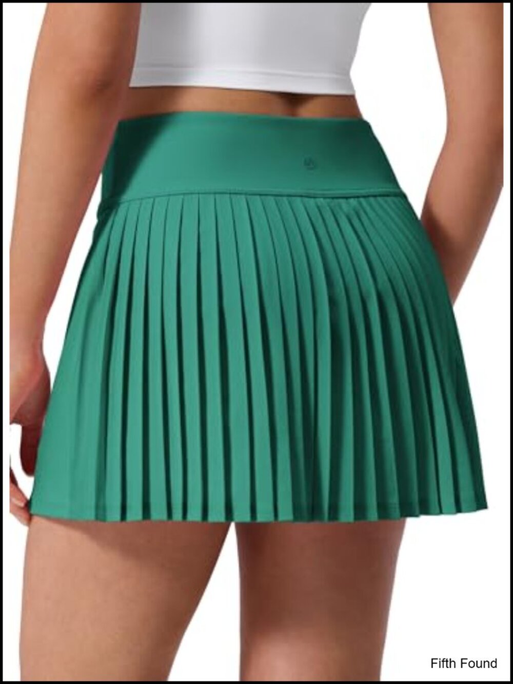 High Waisted Pleated Back Tennis Skirt Mini A-Line